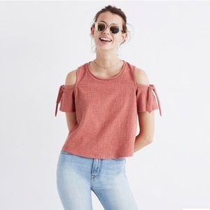 NWOT Madewell Skylark Cold Shoulder Top